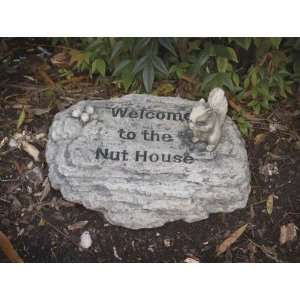  Welcome to the Nut House Garden Stone   Natural Finish 