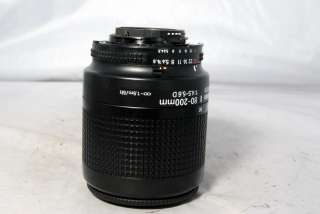 Nikon 80 200mm f4.5 5.6 D AF Nikkor Lens 018208019779  