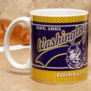 Washington Huskies NCAA 11oz. White Vault Mug (Single Mug)  