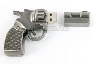 New 8GB Mini Gun Shape USB 2.0 Flash Drive   Metal Case  