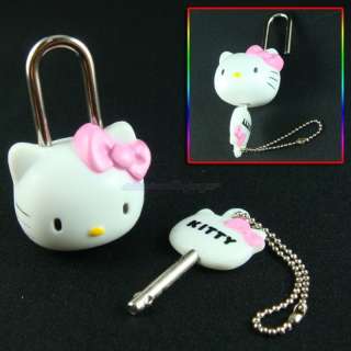 Hello Kitty Mini Pad Lock With Key Safety Security #M10  
