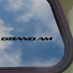  GRAND AM Black Decal WINDSHIELD Car Truck Window Sticker 