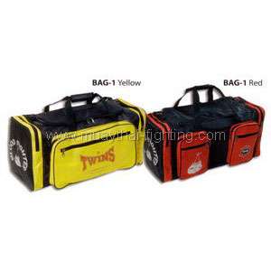 New Twins Special Muay Thai Boxing Gym bags Red Yellow  