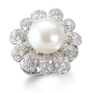  Freshwater Pearl Flower Ring CHELINE Jewelry