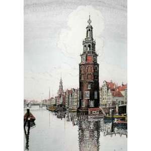 Amsterdam upright Etching Power, J R , Topographical Engraving 