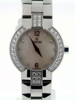 new concord la scala stainless steel ladies diamond watch