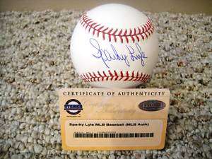 SPARKY LYLE SIGNED AUTOGRAPHED MLB BASEBALL STEINER COA  