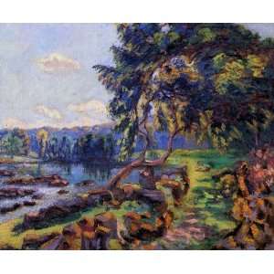  Made Oil Reproduction   Armand Guillaumin   24 x 20 inches   Rapids 