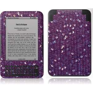  Sequins Plum Wine skin for  Kindle 3  Players 
