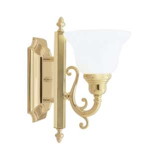   1281 02 French Regency Bath Light Fixture  Polished Brass 