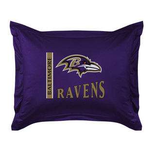 Pem America Bedding by Pem America Baltimore Ravens Pillow Sham Purple 