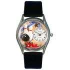 Whimsical Watches Bowling Watch Classic Silver Style   Mothers gift