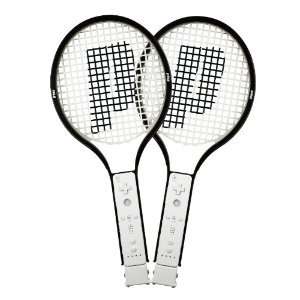 Set of 2 Wii Prince Mini Tennis Racquets Black  