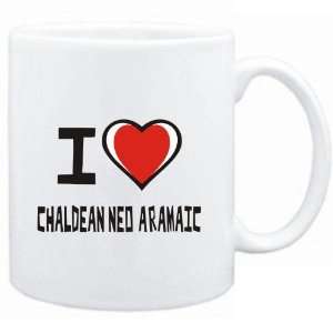   Mug White I love Chaldean Neo Aramaic  Languages