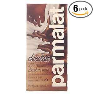 Parmalat 2% Reduced Fat Chocolate Milk 1 Quart (Pack of 6)  