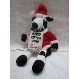  Chick Fil A Plush Cow with Santa Suit and Cap Everything 