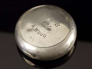 Sterling Silver Tobacco Snuff Case, Birmingham 1903  
