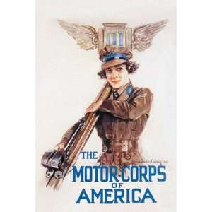  Motor Corps of America by Howard Christy 12x18 Kitchen 