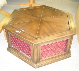 Oak Hexagon Stereo Table/Coffee Table  