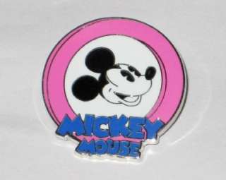 Oh Mickey Mouse Circle Mystery Pouch Disney Pin Pink Smiling Authentic 