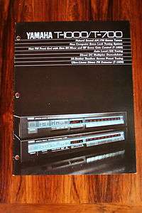 Yamaha T 1000 T 700 Stereo Tuner Brochure *Original*  