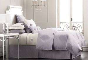 Hotel Collection Salon Plume Jacquard QUEEN Bedskirt Lavender Purple 