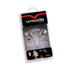  V Moda Bass Frequency Rouge Earbuds Electronics