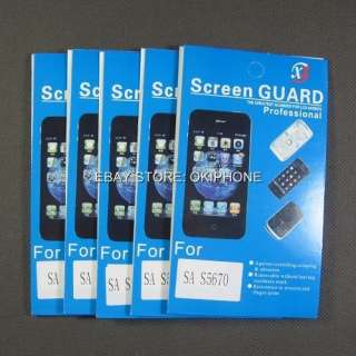 5X CLEAR Screen Protector Guard For Samsung Galaxy Fit S5670 Suit FREE 