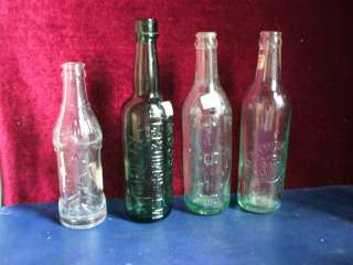 ANTIQUE SODA BOTTLE LOT RICHMOND IND. ROSSS GLASCOW+2 FINLAY 