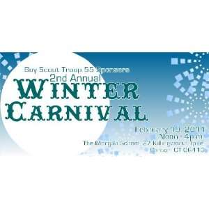  3x6 Vinyl Banner   Annual Winter Carnival 