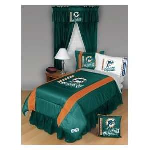  Miami Dolphins Bedding Set Twin Sideline Collection 