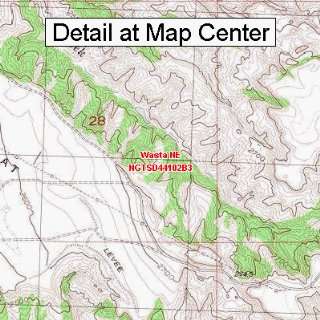   Map   Wasta NE, South Dakota (Folded/Waterproof)