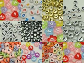 50g Various design Acrylic Plastic Mixed Letter/Number Craft Loose 
