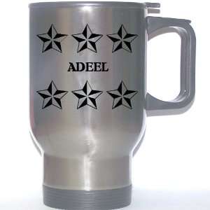  Personal Name Gift   ADEEL Stainless Steel Mug (black 