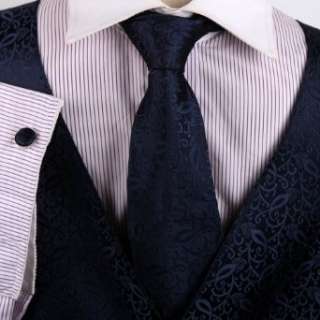  Navy Blue Paisley Formal Vest for Men Grey Patterned for 