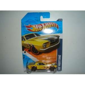  2011 Hot Wheels Heat Fleet 65 Mustang Yellow #100/244 