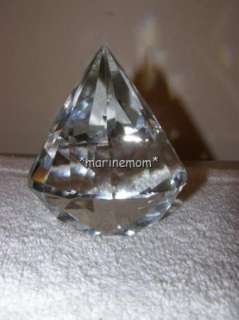 TIFFANY & COMPANY CRYSTAL CLEAR DIAMOND PAPERWEIGHT SIGNED  
