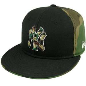   Yankees Camo Rhinestone 59FIFTY (5950) Fitted Hat
