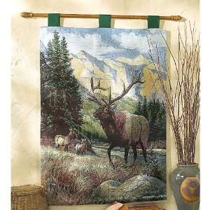  Big Game Elk Tapestry Wall Hanging