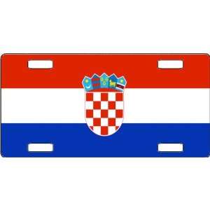  Croatia Flag Vanity License Plate 