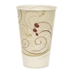   Cup Company Waxed Paper Cold Cups, 12 oz., Symphony Design, 100/Bag