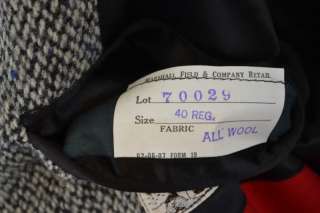 for sale is a vintage mens man of aran tweed 100 % wool gray fleck top 