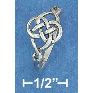  STERLING SILVER CELTIC FIGURE EIGHT KNOTS RING Jewelry
