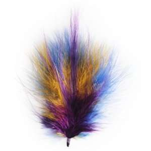  Shakespeare in Love Fuzzy Feather Fur Extension, Long, Gold/Purple 