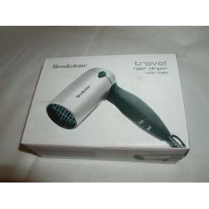 BROOKSTONE TRAVEL HAIR DRYER DRIES HAR FAST FOLDS FOR TRAVEL TRAVEL 