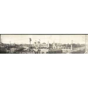   Panoramic Reprint of Texas State Fair, Main Entrance