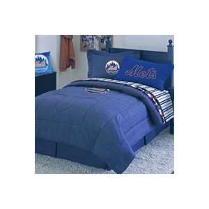 MLB New York Mets   4pc Bedding Sheet Set   Queen Size  