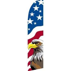  USA Eagle Swooper Feather Flag