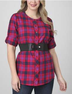   ,entityTypeproduct,entityNameBelted Plaid Flannel Tunic