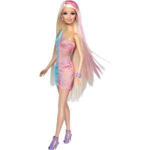   Barbie Long Hair Doll Each In Assorted Colors V9516 Toys & Games